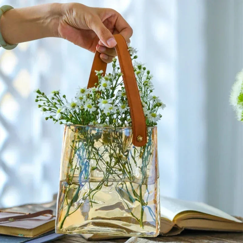 Handbags Glass Vase